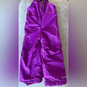 Columbia Kids Purple ski bibs, great condition.